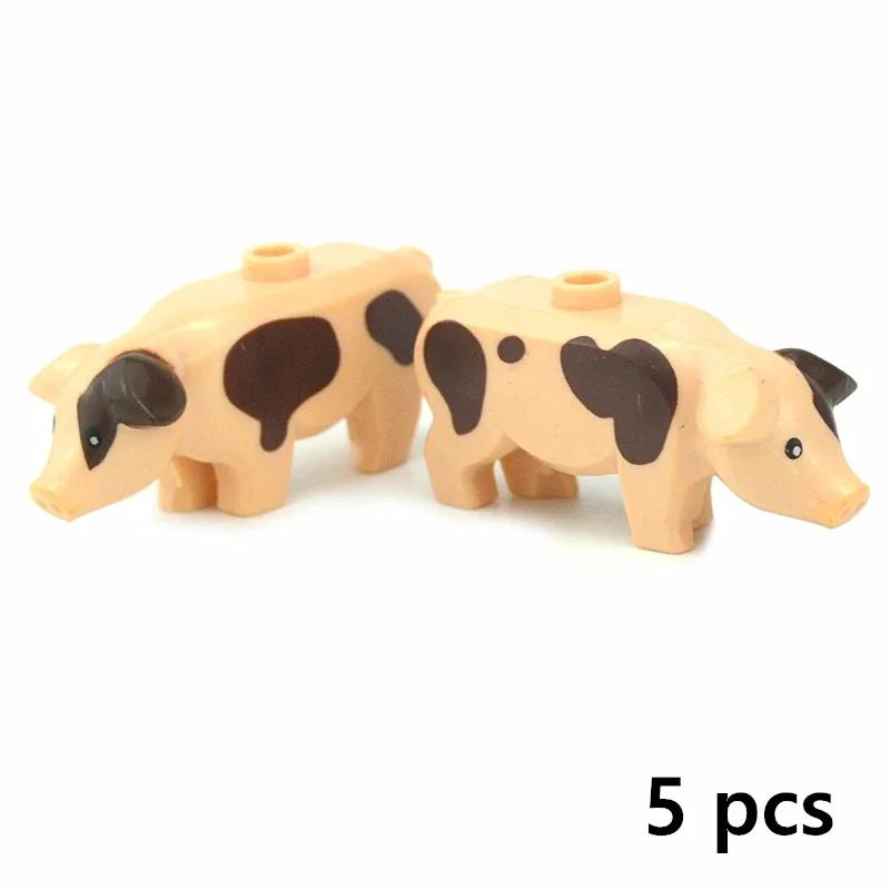 DIY Creative Model Cute Animal MOC Building Blocks Brick Little Pet Zoo Dog Duck Tortoise Penguin Cat Pig Bird Rabbit Toys