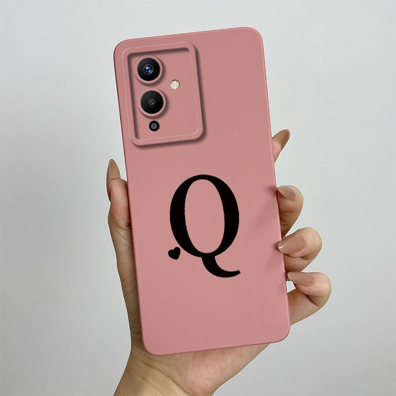Hülle für Infinix Note 12 Pro 5G X671B Luxus Initialen Quadratisch Flüssigsilikon Handy Weiche Hülle Coque Stoßfeste Rückseite