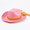 Lightweight Cowboy Hats Ethnic Style Women Wear Resistant Cowboy Hats with Weaving Hat Rope Adult Outdoor Sunproof Hat