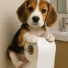 Wall Mount Toilet Paper Holder Easy To Install Dog Shape Design Funny 3D Printed Towel Holder Paper Rack Bathroom Decoration