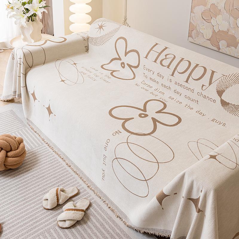 

Полотенце для дивана из шенилла Four Seasons Universal All-Inclusive Чехол для дивана, пылезащитный чехол для гостиной, прямой ряд, диван, цельный большой чехол 180*130cm