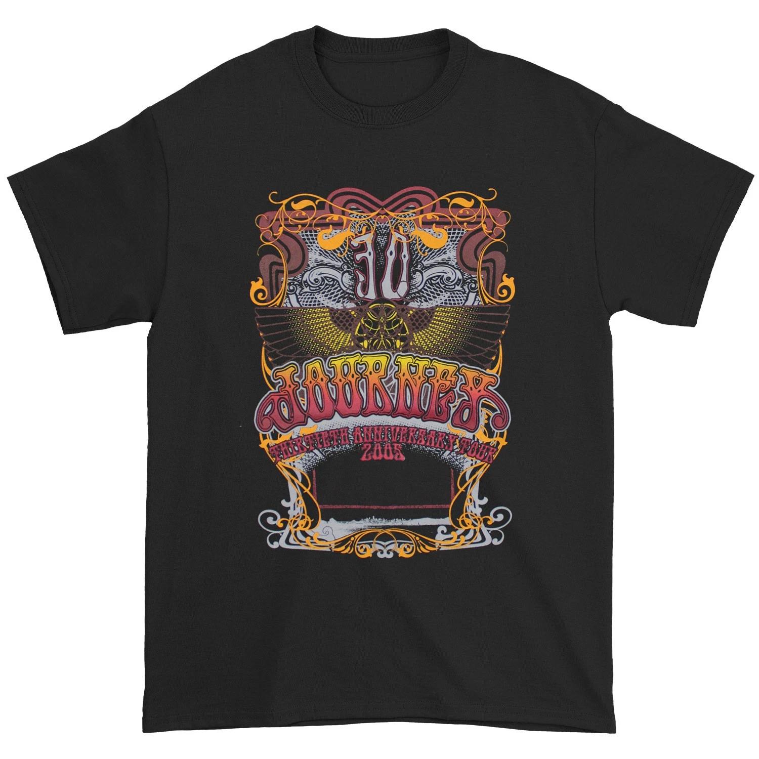 Men s Journey 30 Thirtieth Anniversary Tour 2005 (Black) Slim Fit T-shirt Small XS