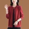 Women S Loose Knit Cardigan Round Neck Spring Autumn Top