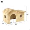 Przytulne Drewniane Schronienie dla Chomika z Okienkiem dla Małych Zwierząt