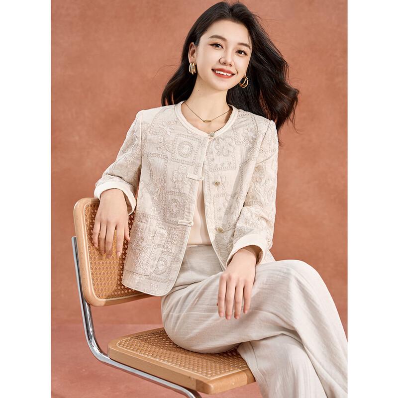 

Meilannie New Chinese Style Tencel Jacquard Jacket L