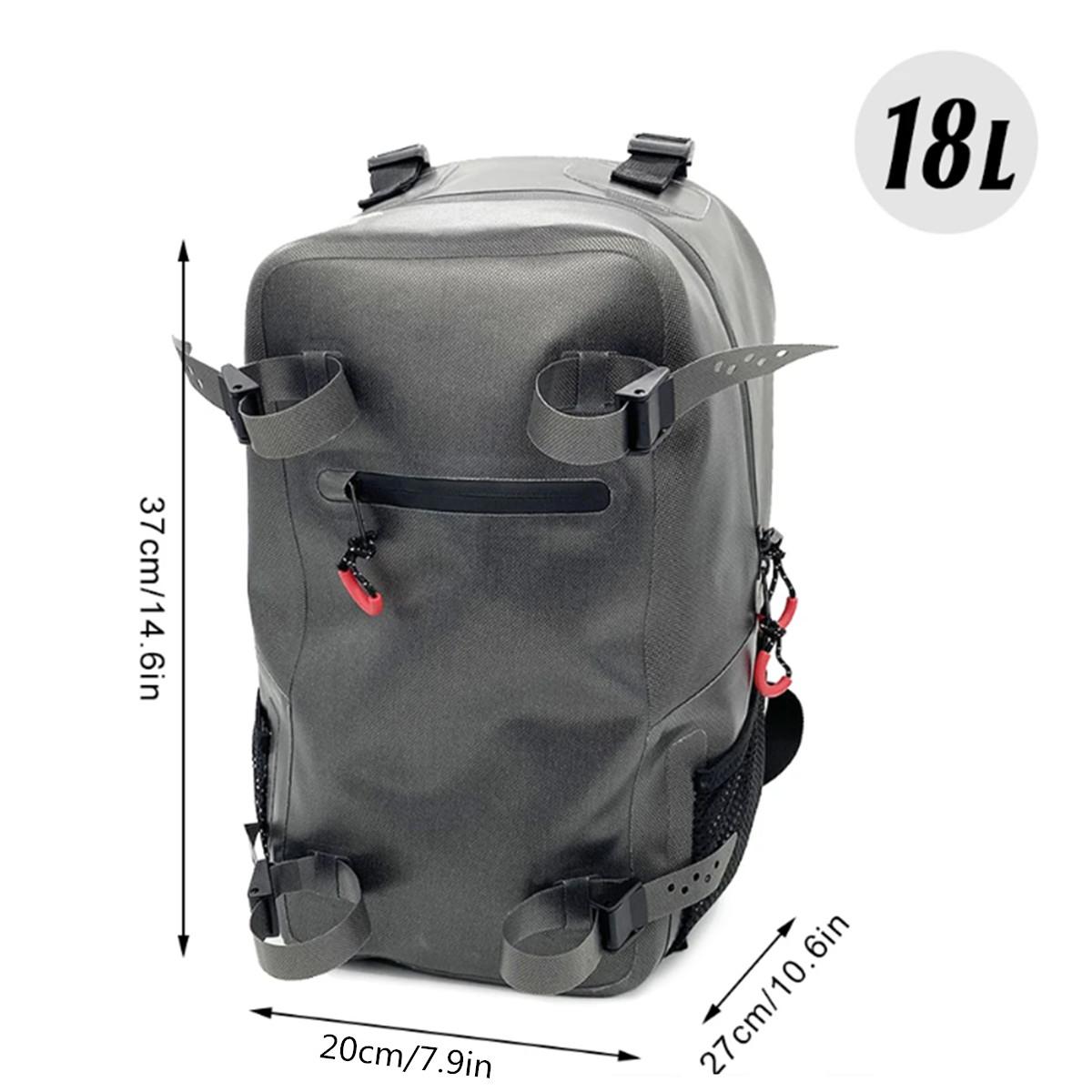 Fishing Backpack Portable Fishing Gear Bag with Rod Holder Outdoor Sports Backpack Shoulder Bag for Fishing Hiking Camping