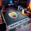 Shiny MCFC Cards Carpet Rug for Living Room Bedroom Home Sofa Decoration,Kids play Nonslip Floor Mat
