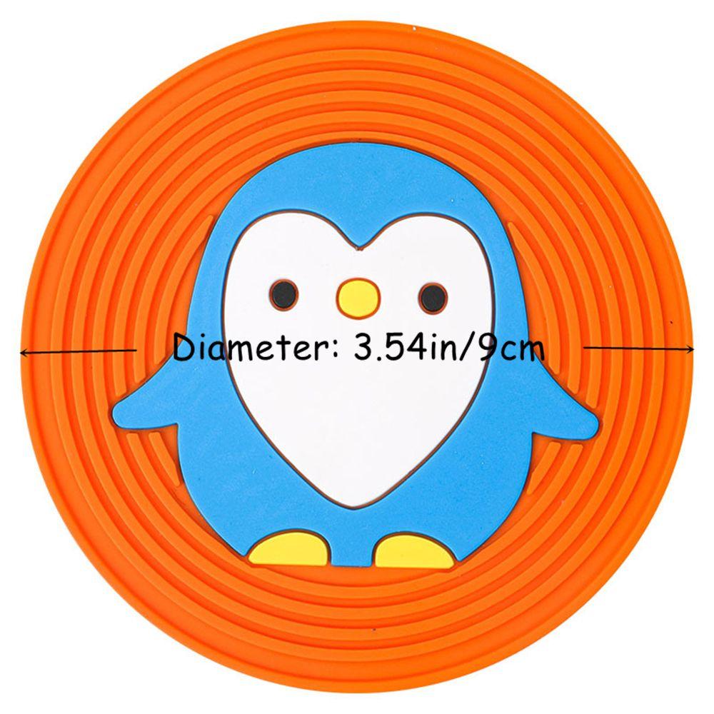 Table Decor Animals Cartoon Mugs Cover Heat Resistent Cup Mat Place Mats Silicone Coaster Placemats