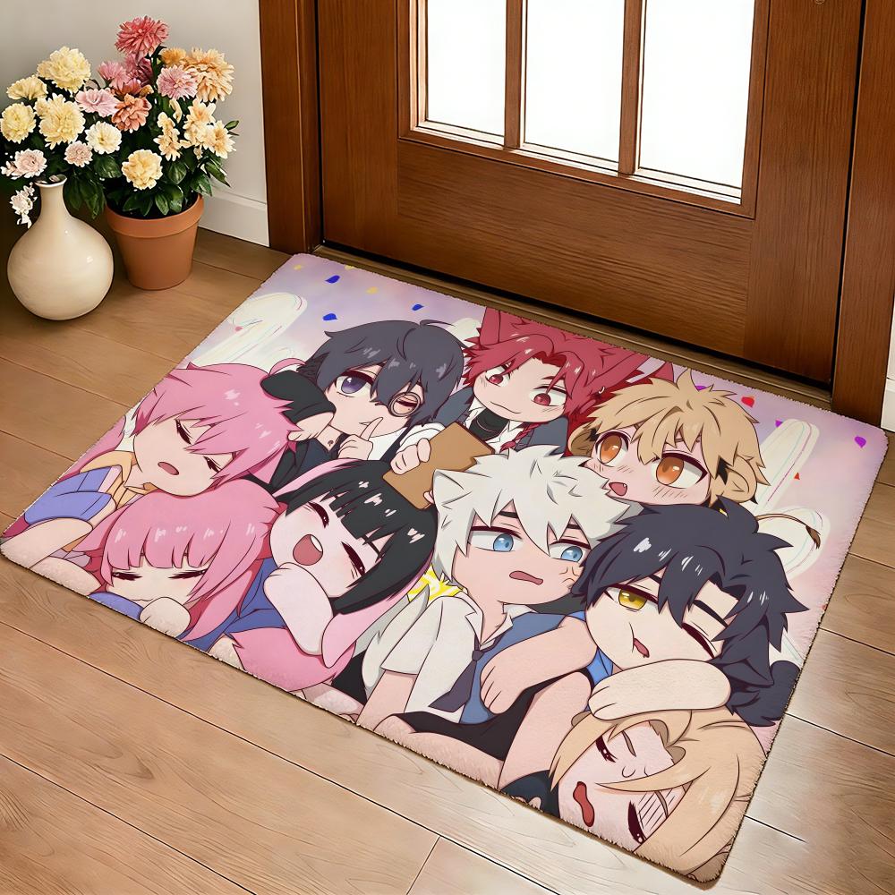 Hot Bl Anime L-link Click Floor Mat Cozy Flannel Soft Thick Non-Slip Mat For Living Room Bedroom Kitchen Decor Rugs