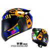 Full Face Motorcycle Helmet Adults ABS Material 3C Certified All Season Universal Fit With Visor