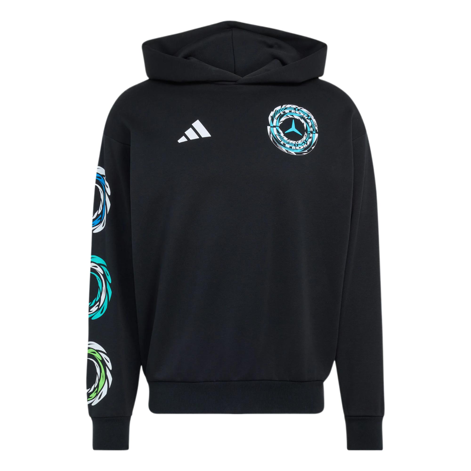 Adidas Mercedes - Amg Вязаный Удобный Худи Унисекс Худи KR9701 XS