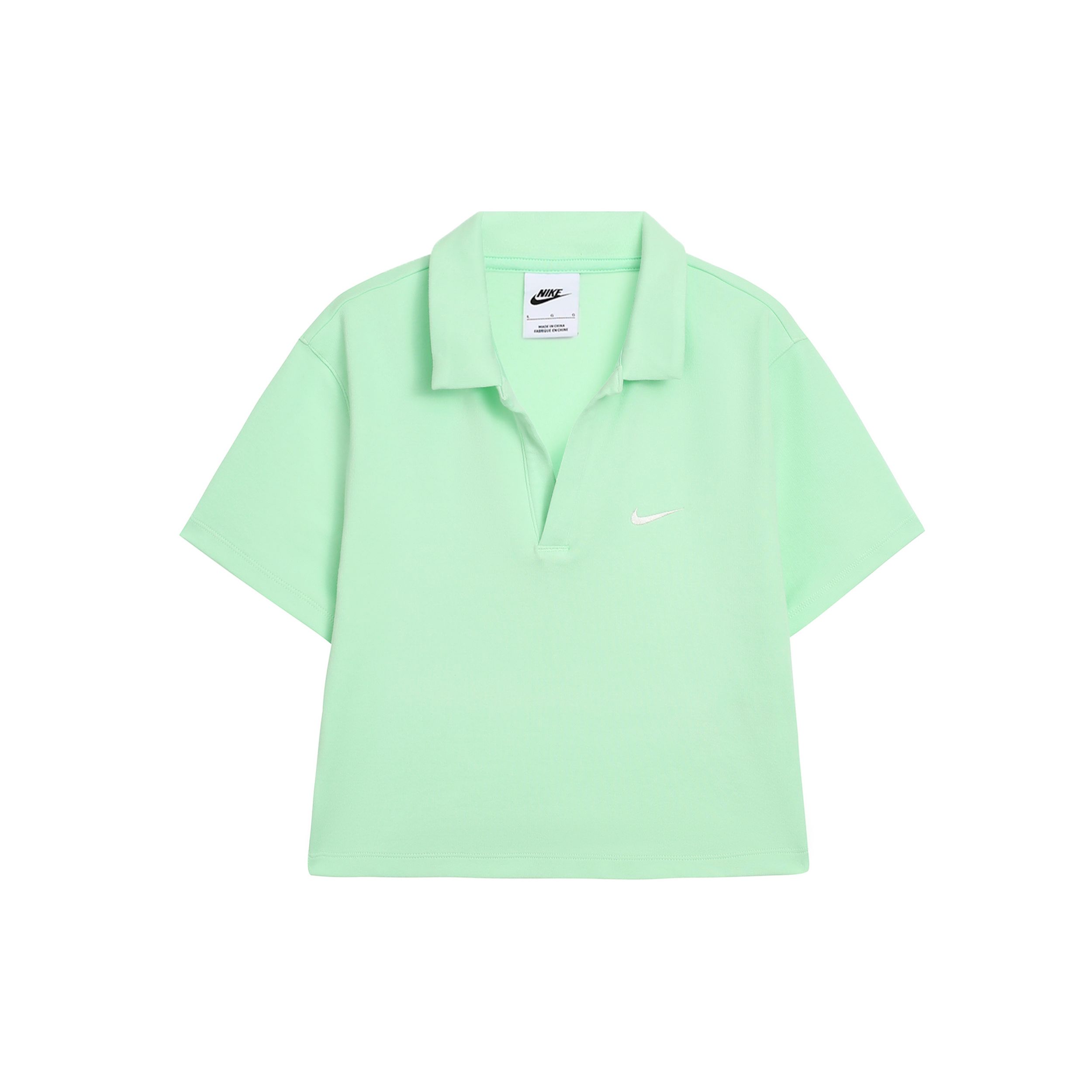 

Nike Спортивная одежда Essentials Solid Casual Pullover Short Sleeve Polo Women Tops Vapor-Green DV7885-376 M