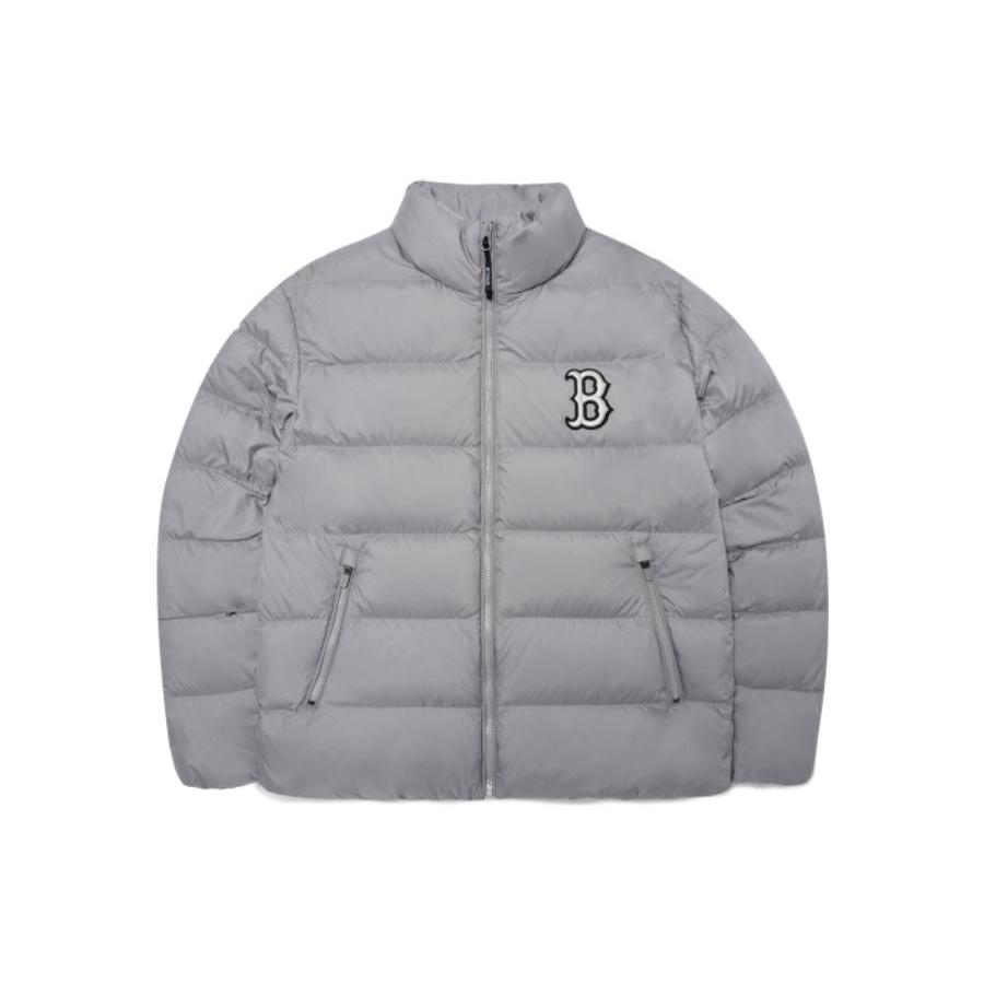 New MLB Boston Team Down Jackets Men's Silver 3ADJB0726-43GRL