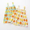 Baby Mädchen Unterkleid Niedliches Kleid mit Fruchtdruck Sommer Kinderkleid