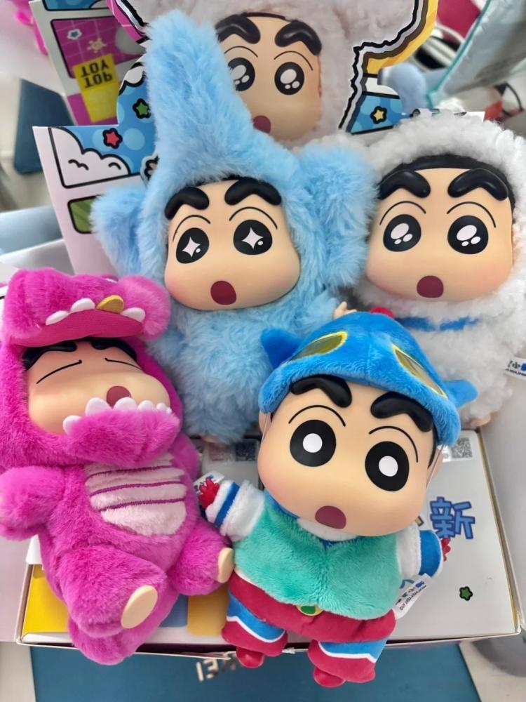 Original Crayon Shin-Chan Blind Box Costume Party Series Vinyl Doll Anime Action Figure Mystery Box Collection Model Toy Gift