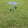 Bird Bath Bowl Easy to Install Drinking Sturdy Feeding Station Decoration Iron Birdfeeder for Garden Balcony Outdoor Porch Fence