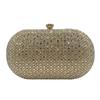 Gold Sparkling Rhinestone Clutch: Elegant Women's Evening Handbag with Diamond Detailing