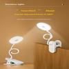 Rechargeable Clip On Led Desk Lamp Flexible Gooseneck Eye Caring Flicker Free For Study Home Office Dorm Reading Work
