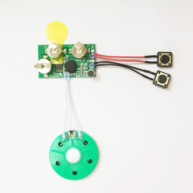 60-Sekunden-Sprachaufnahmemodul für Grußkarten und Spielzeug – Perfekt für DIY-Weihnachtsgeschenke