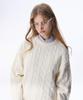 Yosemiti Cable Knit Ivory Ykm-105