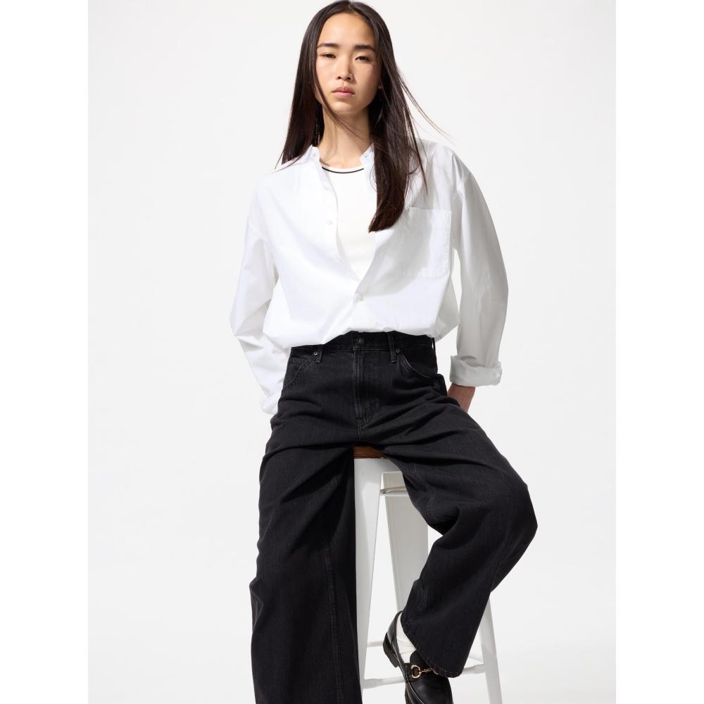 Uniqlo Japan Broadstand Collar Shirt Long Sleeve