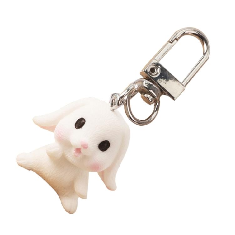 Bunnies Keychain Rabbit Key Rings Keychain Backpack Charm Bag Pendants Women Men