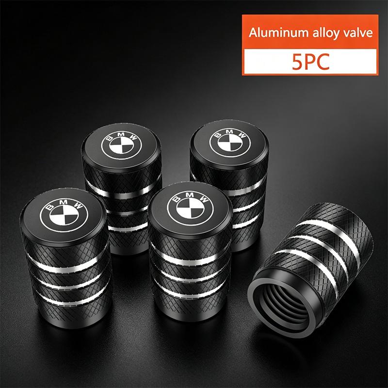 5Pcs Aluminum Car Wheel Tire Valve Caps Tyre Rim Stem Covers Airdust Waterproof For BMW M X1 X3 X5 X6 X7 G20 F20 F39 F48 E46 E90 GX6