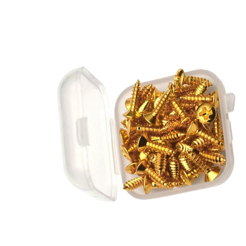 Precisions Bass Guitar Screws Pickguard Mounting Hardware Anti Corrosion Metal Bulk Replacement Bass Screws