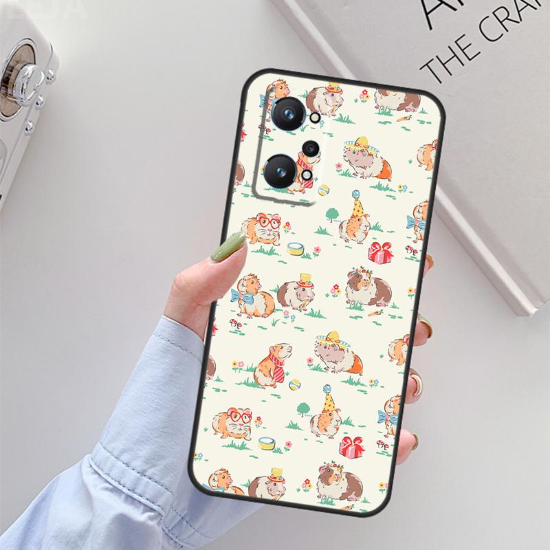 

Animal Guinea Pig For Realme C67 C61 C75 C55 C53 C51 C21Y C25S GT 6 6T 5 GT7 Pro 10 11 12 13 14 Pro Plus Case Realme GT7 Pro
