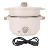Electric Pot 3L Large Capacity Anti Scald Touch Safe Anti Stick Coating Multifunctional Electric