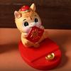 Mascot Horse Year Figurines Resin Crafts Mobile Phone Stand Lion Dance Ornaments  Home Party Decor