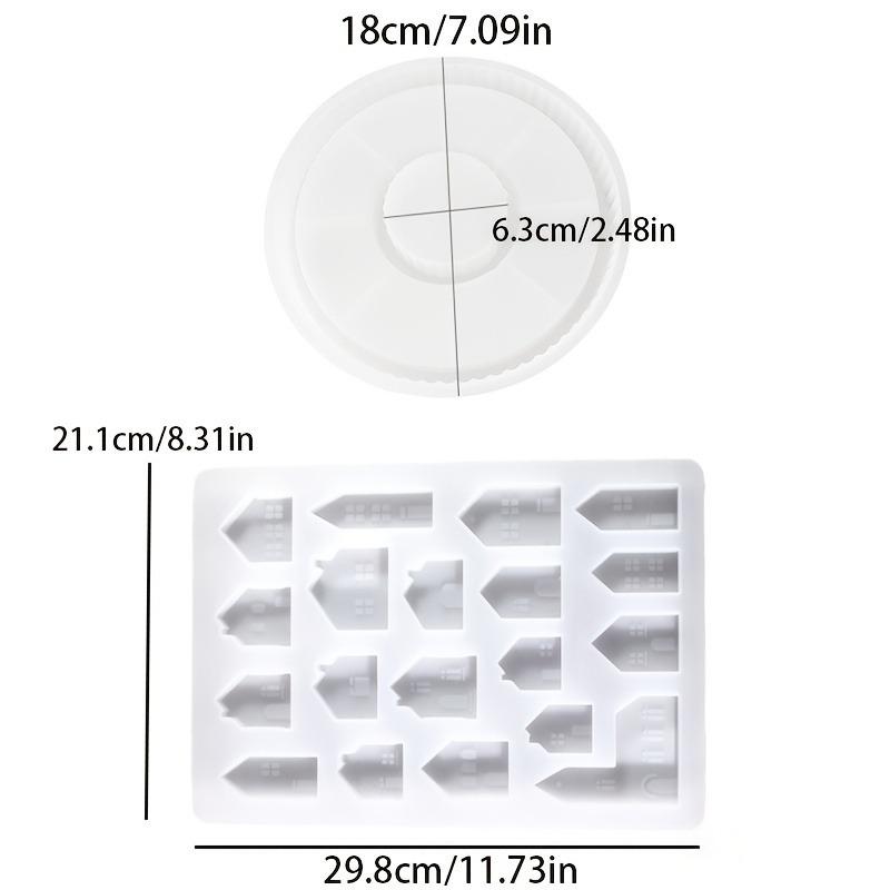 

2pcs/set Striped Tray Mini House Silicone Mold DIY Handmade Candle Soap Resin Casting Mold Home Decoration Craft Making Tool