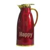 Star Moon Wedding Red Stainless Steel Glass Lined Thermos Flask 1.9L