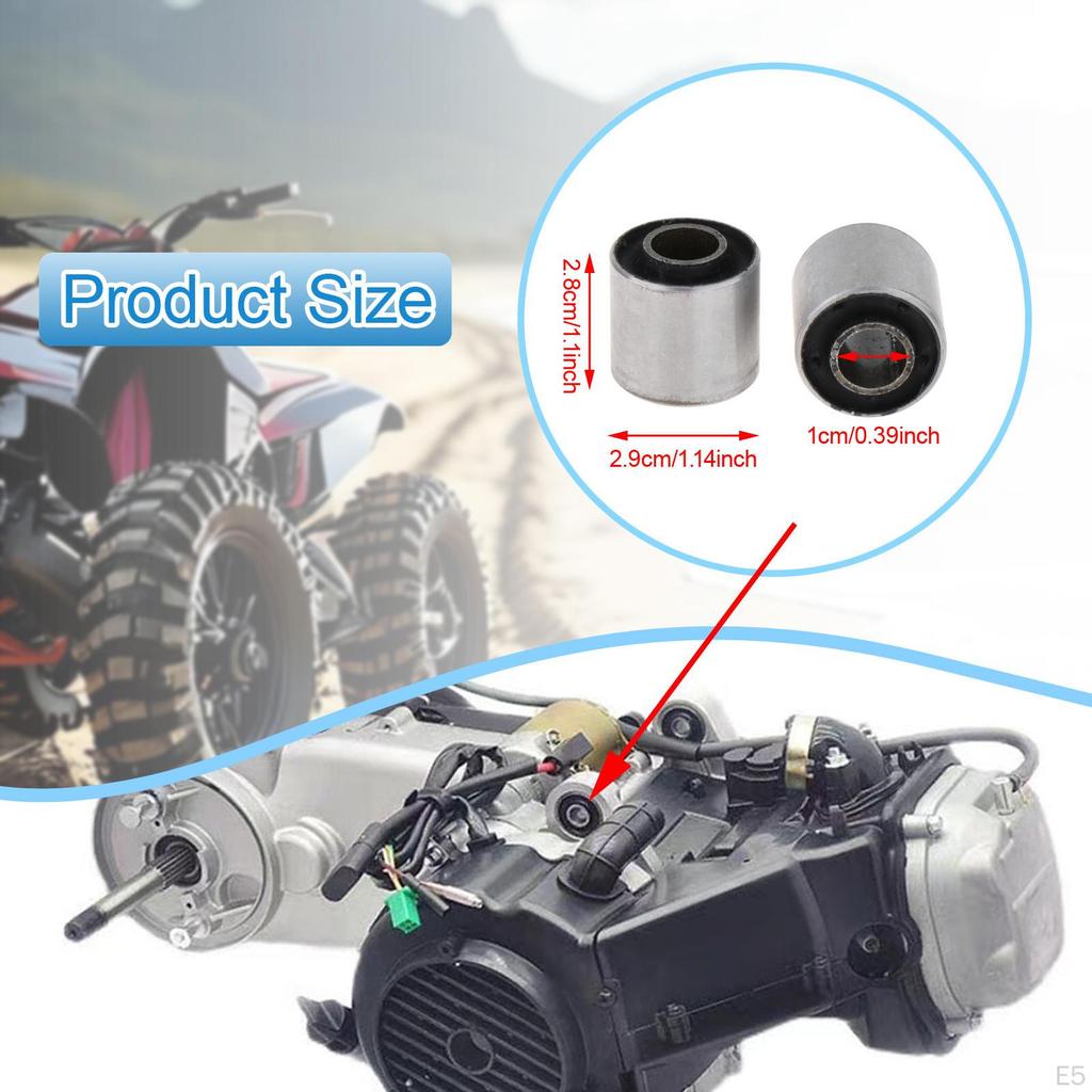 4 Stück Hinterradschwingenbuchsen 1,10 Zoll Hochleistungsstahl Motorradzubehör für Fahrzeug