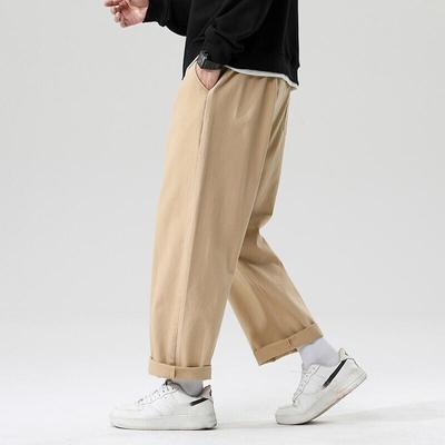 Pantaloni streetwear giapponesi da uomo Harajuku Pantaloni da uomo a gamba larga Pantaloni sportivi casual larghi Hip Hop in vita elastica