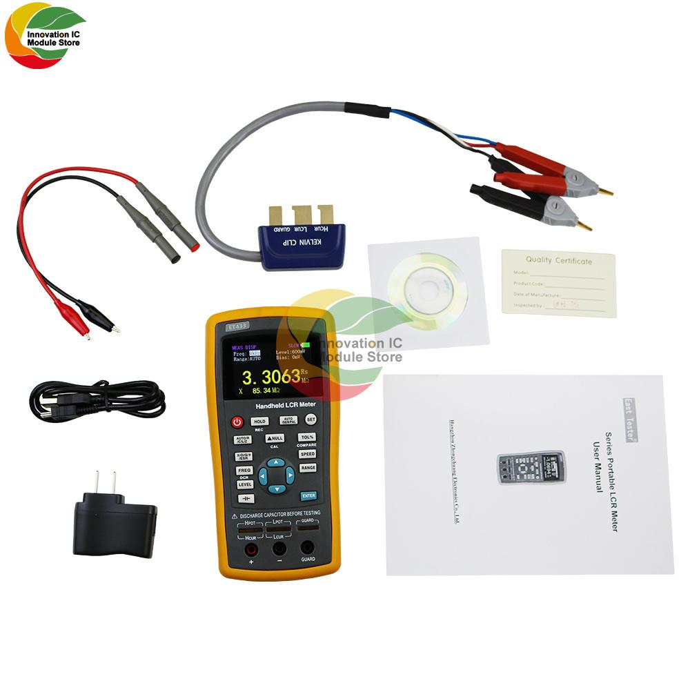 ET430 ET431 ET432 ET433 Multifunction Handheld LCR Digital Bridge Meter High Precision Capacitance Inductance Resistance Meter