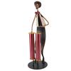 Iron Alloy Drum Player Sculpture Modern Abstract Decorative Sculpture Ornament  Living Room