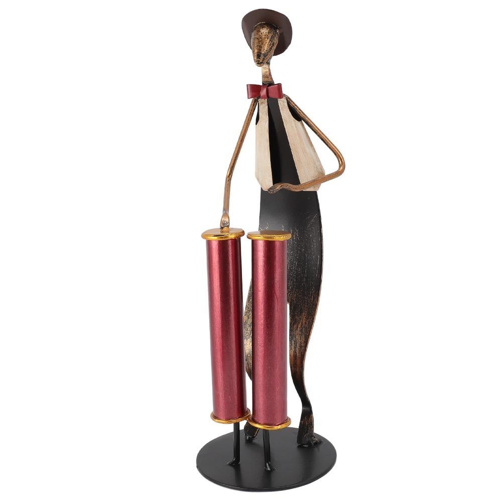 Iron Alloy Drum Player Sculpture Modern Abstract Decorative Sculpture Ornament Living Room