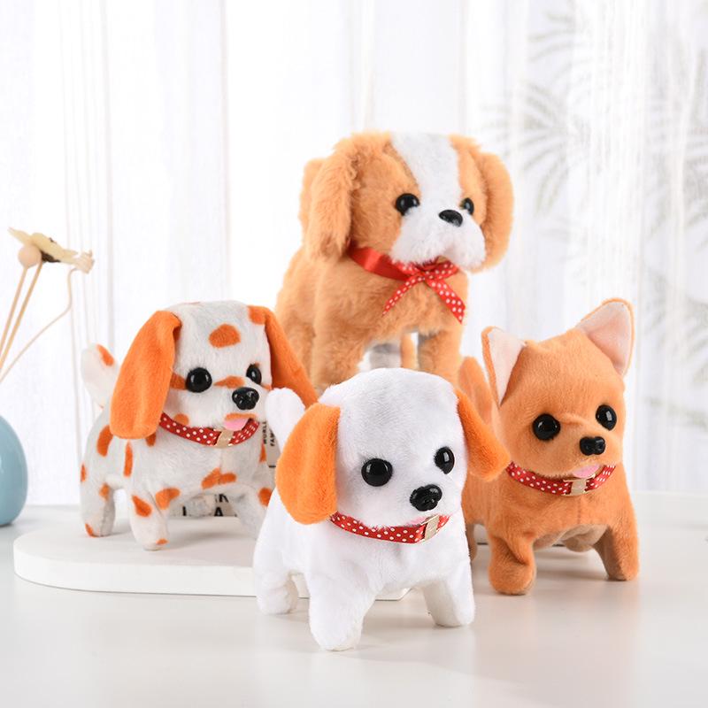 Color Block Dalmatian Plush Toy: Walking, Barking, Tail-Wagging Electric Puppy