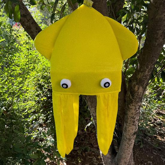 Unique Festival Party Gift Funny Octopus Hat with Tentacles, Creative Plush Cap for Cosplay Comic Exhibition Costume Gear and Photography, Novelty