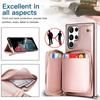 Leather Crossbody Wallet Cards Phone Case For Samsung Galaxy S25 S24 S23 Ultra S22 S21 S20 Note 20 S24FE Lanyard Zipper Cover