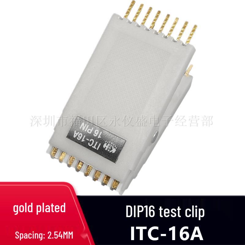 

DIP16 No-Disassembly Test Clip Fixture for Chip Programming 923739-16. DIP16