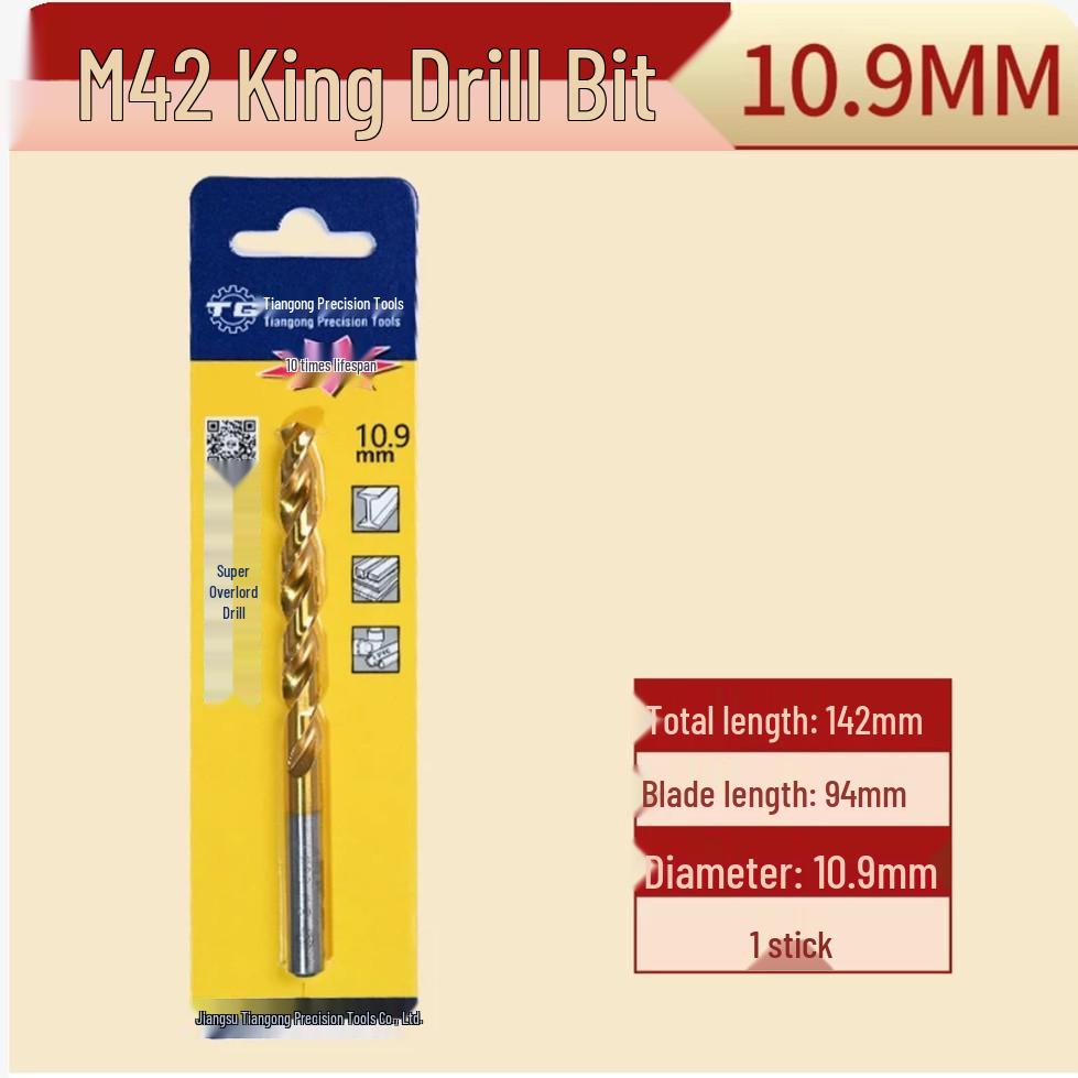 Tiangong M42 Overlord 8% Cobalt High-Speed Steel Twist Drill Bit for Stainless Steel