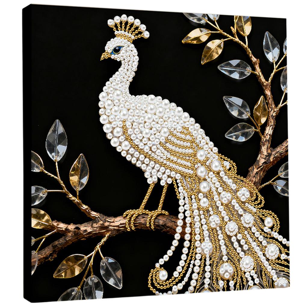 DIY Pearl Diamond Painting Gem Art for Home Wall Decor Diamond Dots Paintings Picture Arts Craft 25x25cm With Frame