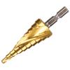 Winning Bore Cobalt Step Drill Spiral Cut System Gold 4-22mm CSD-22T