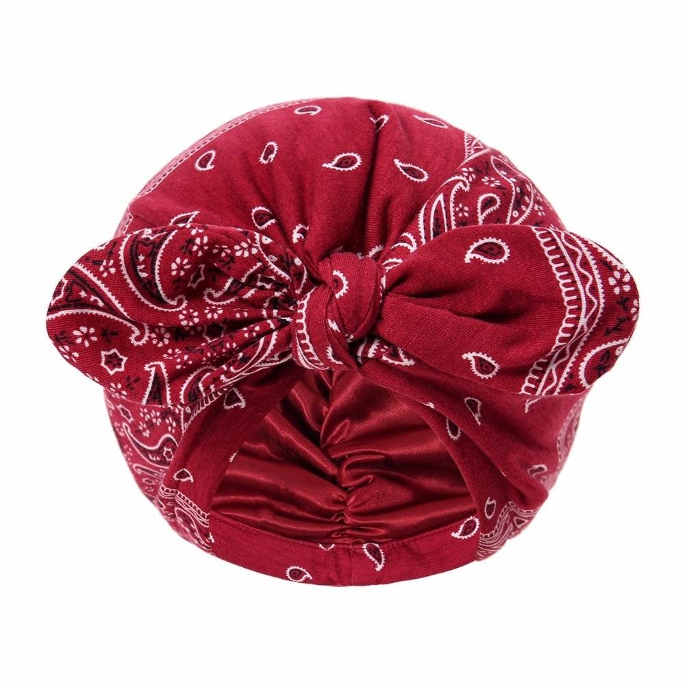 Paisley Print Pre-Tied Head Wrap Satin Lined Hair Cover Bonnet Bandana Turban Hat Casual Wear