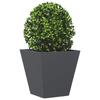 VidaXL Anthracite Planter 30x30x30 Cm Steel, Outdoor Planter, Flower Box, Garden Box, Planter of 851042