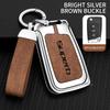 AAAJC1 Suitable for Skoda Superb 2 3 A7 car keychain zinc alloy key bag high-end genuine leather car key shell auto accessories