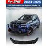 Front Bumper Spoiler Separator Anti-collision Plate Front Shovel For BMW G07 X7 M Sport 2023 2024 2025 Car Body Modification Kit