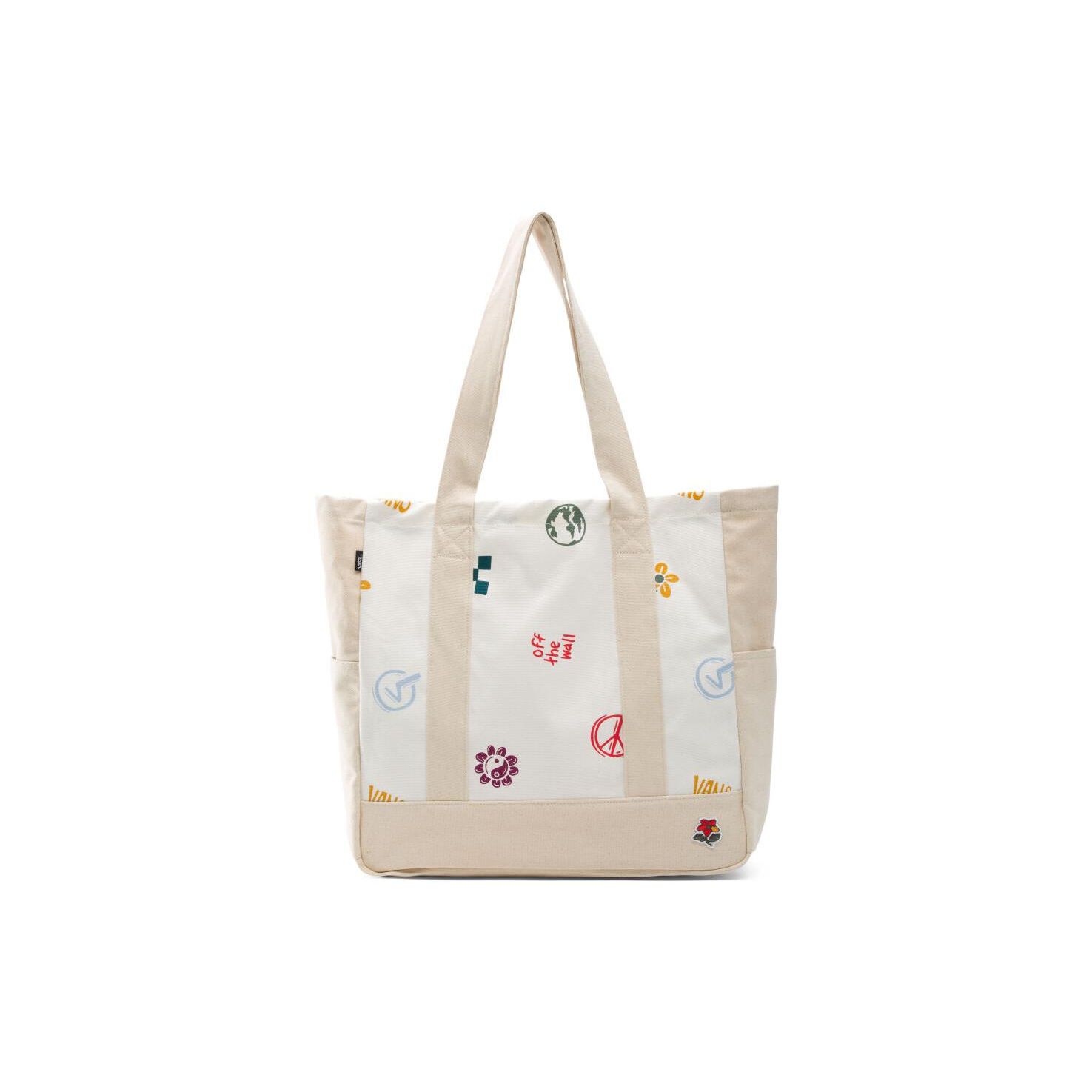 

Vans Sports Casual Top Handle Cotton Tote Bag Shopping Bag Handheld Shoulder Bag Unisex Tote Bags VN0A7SCM7VJ1 Multicolor